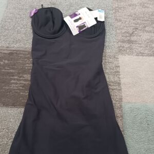 Elegant Black Strapless Dress